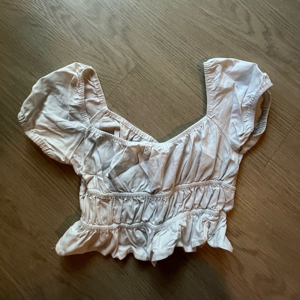 White Ruffled Shirt - Picture 2 of 2